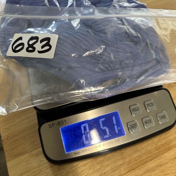 Jessica Simpson Shadow Smocked Push-up Swim Halter Tankini Top Blue Size Large - Picture 11 of 11